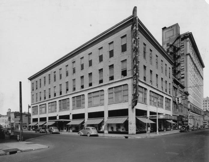 Two large department stores in Evansville