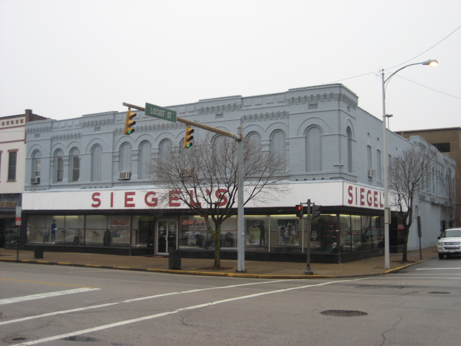 Two large department stores in Evansville